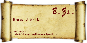 Basa Zsolt névjegykártya