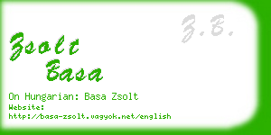 zsolt basa business card